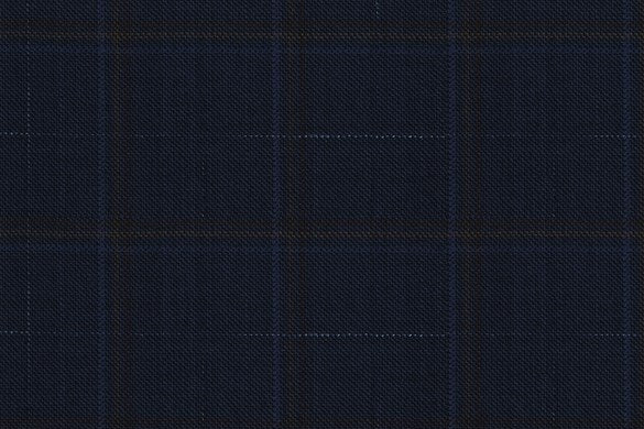 Dormeuil Fabric Blue Check 100% Wool (Ref-202421)