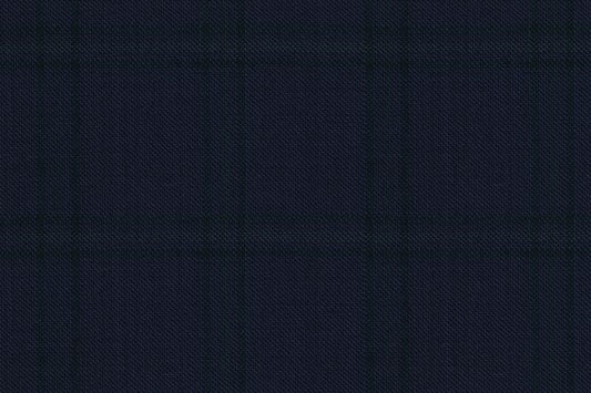 Dormeuil Fabric Blue Check 100% Wool (Ref-202425)