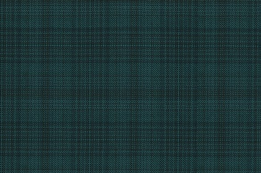 Dormeuil Fabric Green Check 100% Wool (Ref-202426)