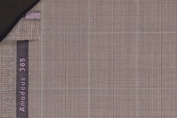 Dormeuil Fabric Grey Check 100% Wool (Ref-202440)