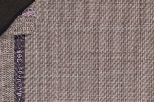 Dormeuil Fabric Grey Check 100% Wool (Ref-202440)