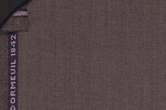 Dormeuil Fabric Grey Stripe 100% Wool (Ref-202442)