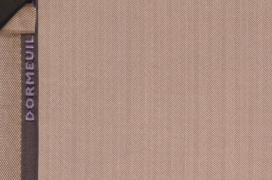 Dormeuil Fabric Beige Herringbone 100% Wool (Ref-202447)