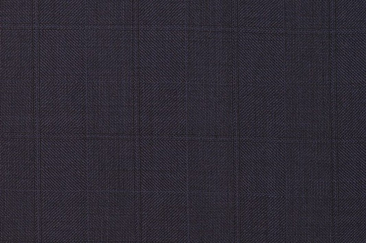 Dormeuil Fabric Navy Check 100% Wool (Ref-202453)