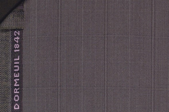 Dormeuil Fabric Green Check 100% Wool (Ref-202454)