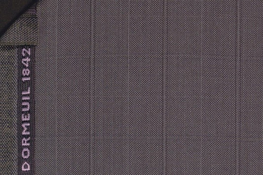 Dormeuil Fabric Green Check 100% Wool (Ref-202454)