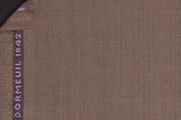 Dormeuil Fabric Beige Semi Plain 100% Wool (Ref-202459)