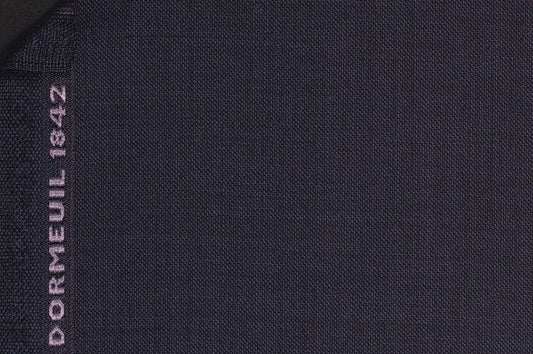 Dormeuil Fabric Navy Semi Plain 100% Wool (Ref-202460)