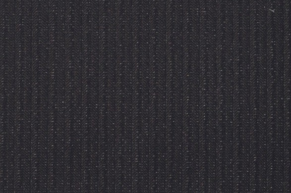 Dormeuil Fabric Black Stripe 90% Wool 10% Polyester (Ref-204115)