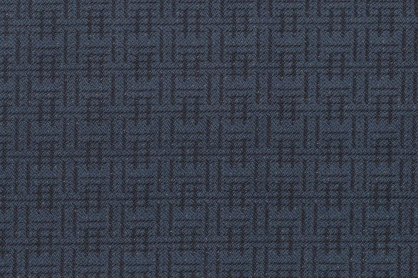Dormeuil Fabric Blue Semi Plain 95% Wool 5% Polyester (Ref-204123)