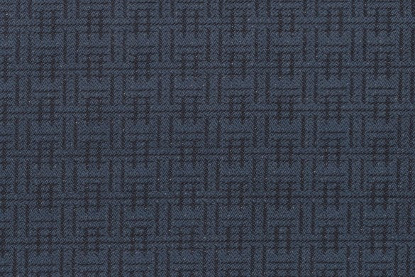 Dormeuil Fabric Blue Semi Plain 95% Wool 5% Polyester (Ref-204123)