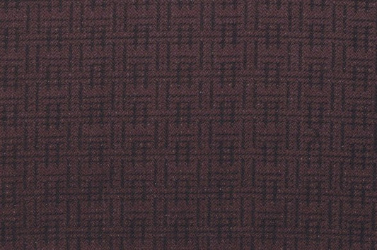 Dormeuil Fabric Burgundy Semi Plain 95% Wool 5% Polyester (Ref-204124)