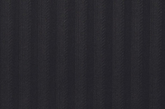Dormeuil Fabric Black Stripe 100% Wool (Ref-204128)