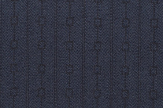 Dormeuil Fabric Navy Stripe 100% Wool (Ref-204131)