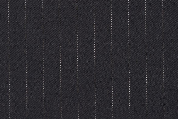 Dormeuil Fabric Black Stripe 100% Wool (Ref-204202)