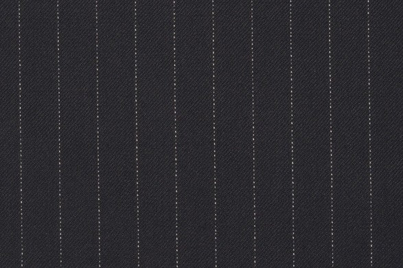 Dormeuil Fabric Black Stripe 100% Wool (Ref-204202)