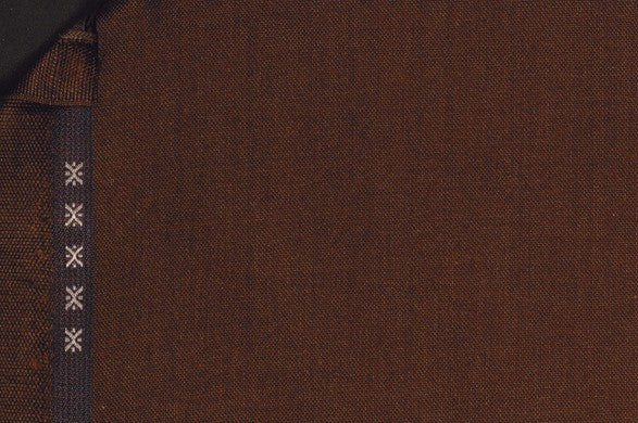 Dormeuil Fabric Brown Semi Plain 47% Wool 37% Cashmere 16% Silk (Ref-220006)