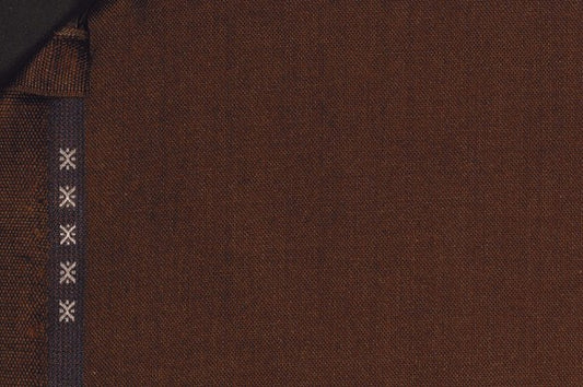 Dormeuil Fabric Brown Semi Plain 47% Wool 37% Cashmere 16% Silk (Ref-220006)