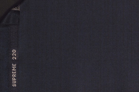 Dormeuil Fabric Navy Stripe 47% Wool 37% Cashmere 16% Silk (Ref-220010)