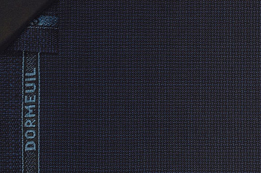 Dormeuil Fabric Navy Semi Plain 100% Wool (Ref-290005)