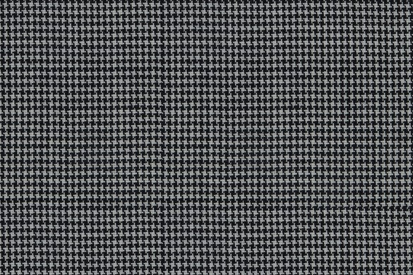 Dormeuil Fabric Black/White Houndstooth 100% Wool (Ref-290014)