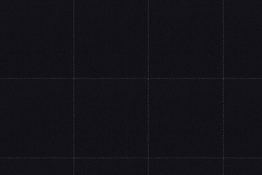Dormeuil Fabric Navy Check 100% Wool (Ref-290035)