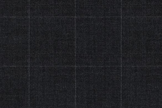 Dormeuil Fabric Grey Check 100% Wool (Ref-290037)