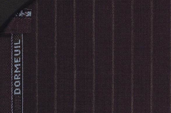 Dormeuil Fabric Navy Stripe 100% Wool (Ref-290046)