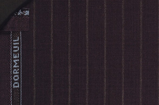 Dormeuil Fabric Navy Stripe 100% Wool (Ref-290046)