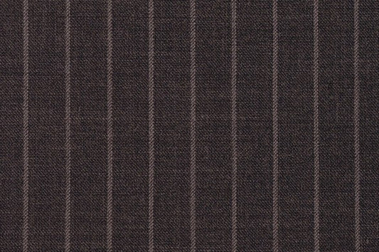 Dormeuil Fabric Grey Stripe 100% Wool (Ref-290047)