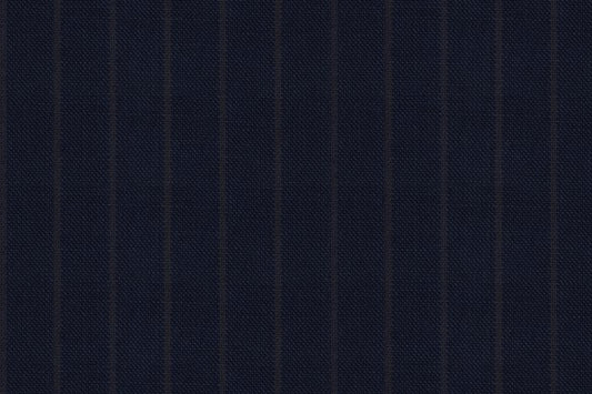 Dormeuil Fabric Blue Stripe 100% Wool (Ref-290049)