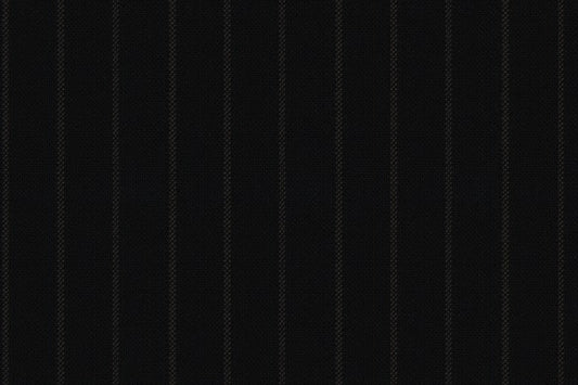 Dormeuil Fabric Black Stripe 100% Wool (Ref-290050)