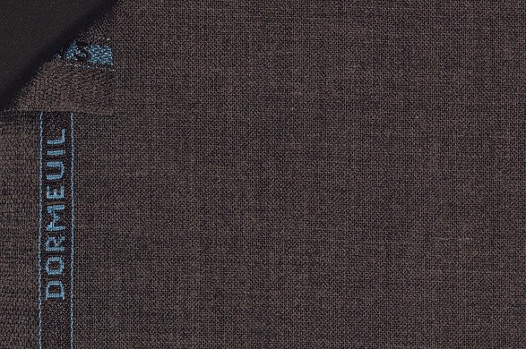 Dormeuil Fabric Grey Plain 100% Wool (Ref-290062)