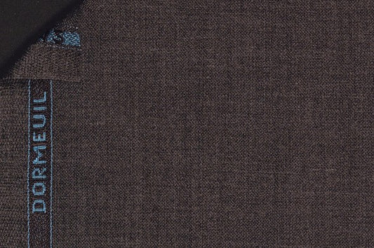 Dormeuil Fabric Grey Plain 100% Wool (Ref-290062)