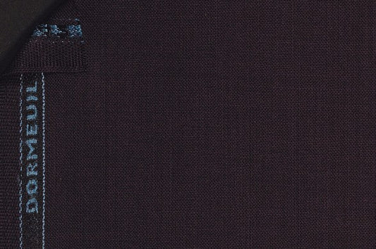 Dormeuil Fabric Navy Plain 100% Wool (Ref-290065)