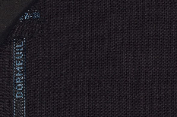 Dormeuil Fabric Navy Plain 100% Wool (Ref-290066)