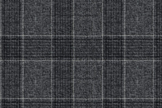 Dormeuil Fabric Grey Check 100% Wool (Ref-290070)