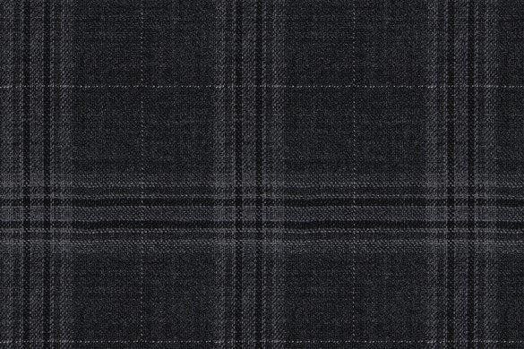 Dormeuil Fabric Grey Check 100% Wool (Ref-290080)