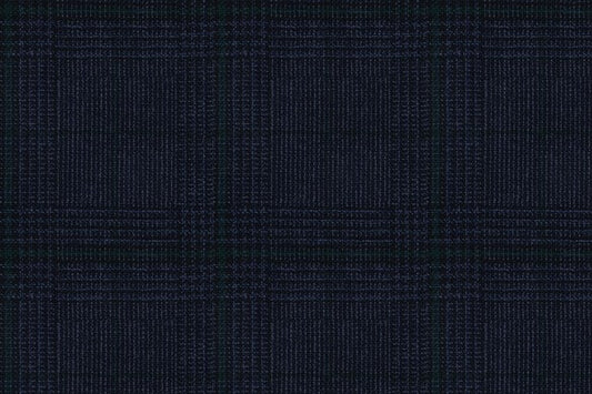 Dormeuil Fabric Navy Check 100% Wool (Ref-290104)
