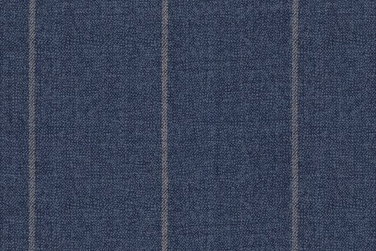 Dormeuil Fabric Blue Stripe 100% Wool (Ref-290106)