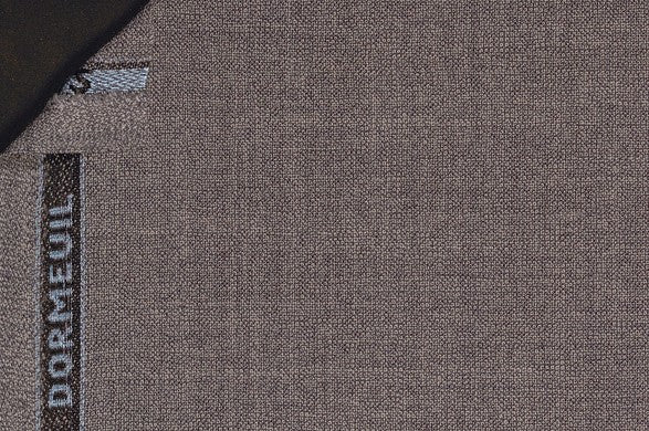 Dormeuil Fabric Grey Plain 100% Wool (Ref-290109)