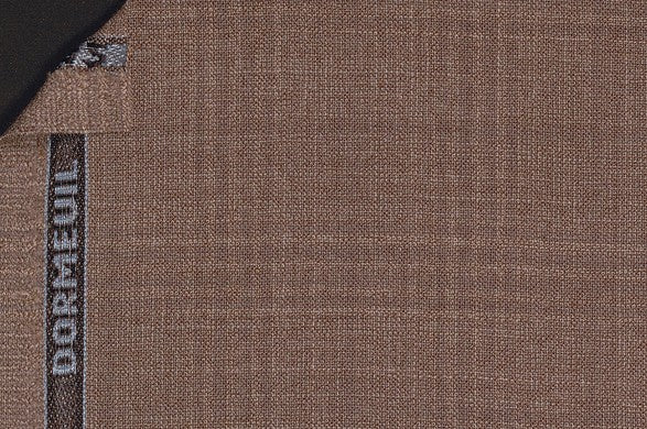 Dormeuil Fabric Beige Check 100% Wool (Ref-290133)