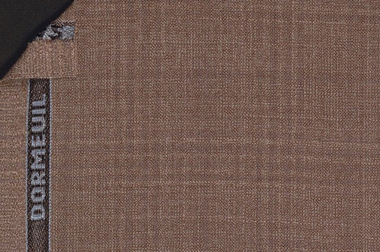 Dormeuil Fabric Beige Check 100% Wool (Ref-290133)