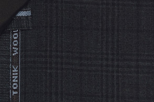 Dormeuil Fabric Green Check 100% Wool (Ref-290134)