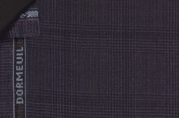 Dormeuil Fabric Navy Check 100% Wool (Ref-290136)