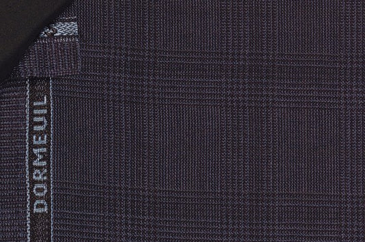 Dormeuil Fabric Navy Check 100% Wool (Ref-290136)