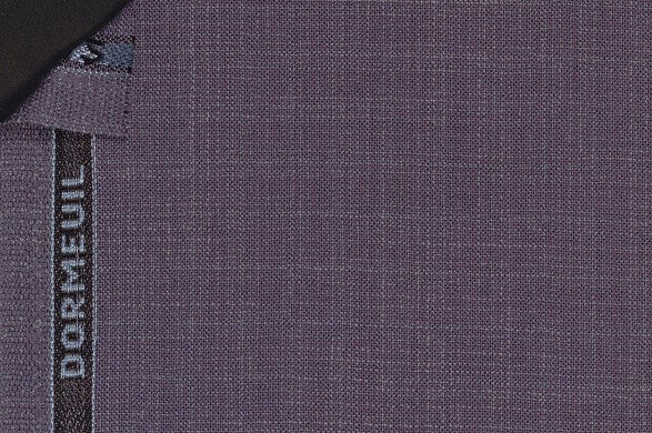 Dormeuil Fabric Blue Semi Plain 100% Wool (Ref-290141)