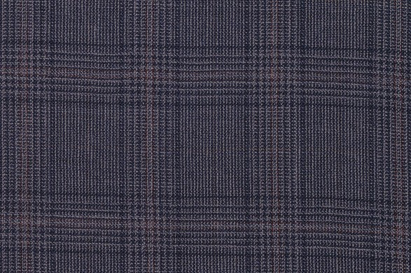 Dormeuil Fabric Blue Check 100% Wool (Ref-290144)