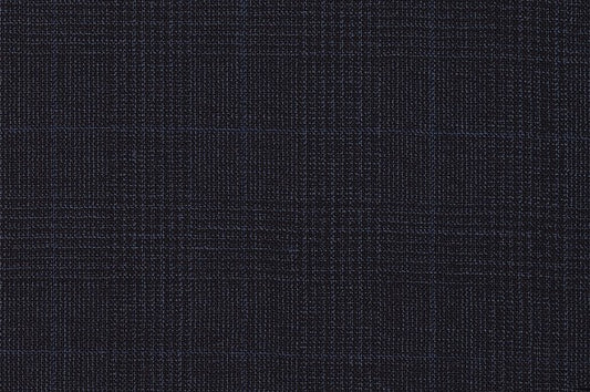 Dormeuil Fabric Navy Check 100% Wool (Ref-290152)