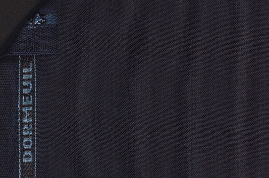 Dormeuil Fabric Navy Check 100% Wool (Ref-290162)